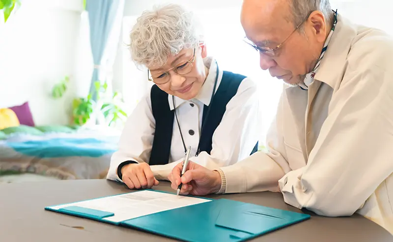 サービスを利用している様子